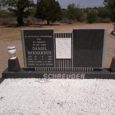 SCHREUDER Daniel Bernardus 1941-1993