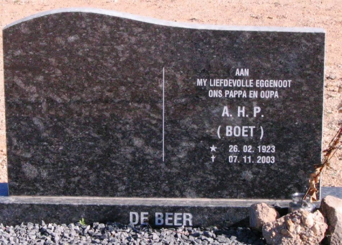 BEER A.H.P., de 1923-2003