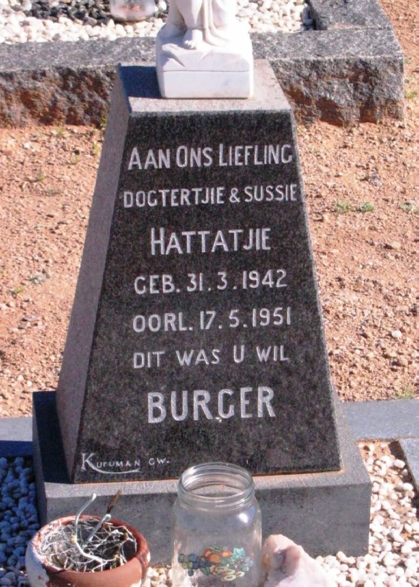 BURGER Hattatjie 1942-1951