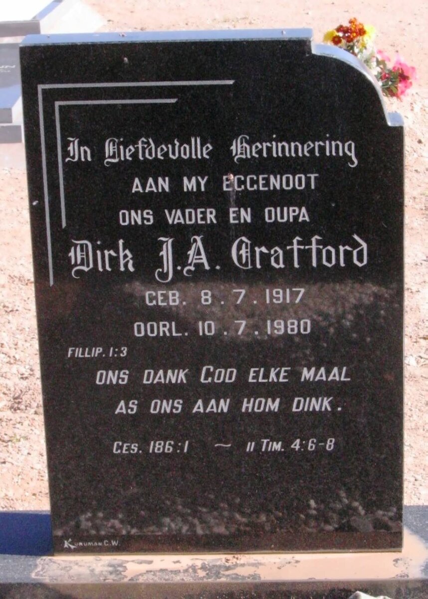 CRAFFORD Dirk J.A. 1917-1980