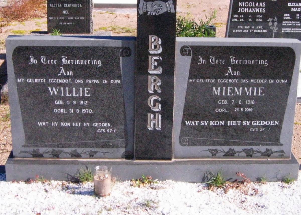 BERGH Willie 1912-1970 &amp; Miemie 1918-2000