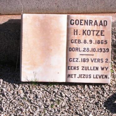 KOTZE Coenraad H. 1865-1939