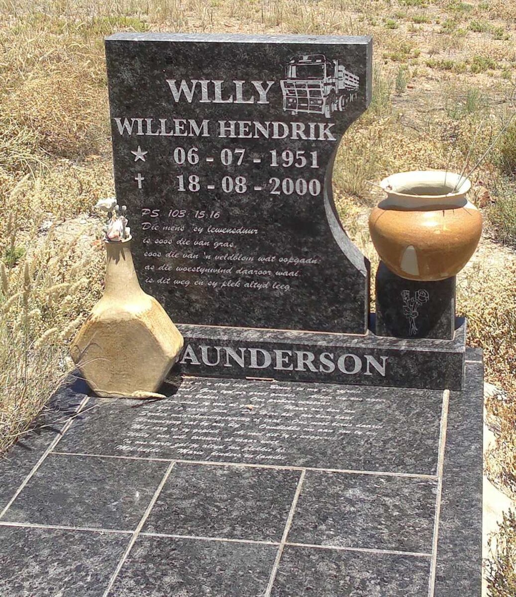 SAUNDERSON Willem Hendrik 1951-2000