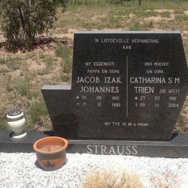 STRAUSS Jacob Izak Johannes 1910-1992 &amp; Catharina S.M. DE WITT 1916-2004