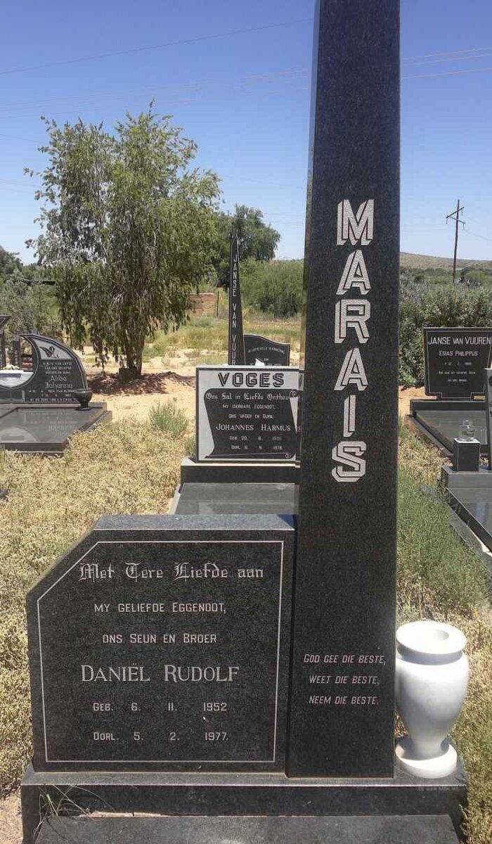 MARAIS Daniël Rudolf 1852-1977