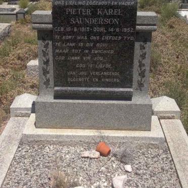 SAUNDERSON Pieter Karel 1913-1952