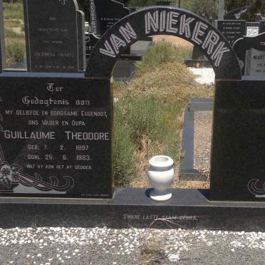 NIEKERK Guillaume Theodore, van 1897-1983