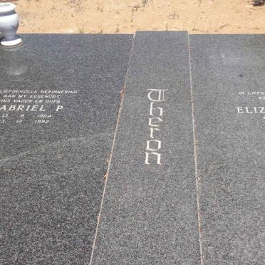 THERON Gabriel P. 1904-1992 &amp; Elizabeth S.C. 1907-