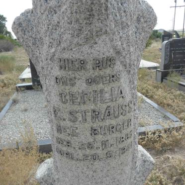 STRAUSS Cecilia E. nee BURGER 1865-1941