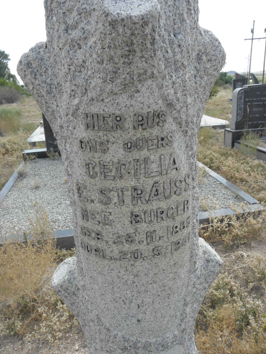 STRAUSS Cecilia E. nee BURGER 1865-1941