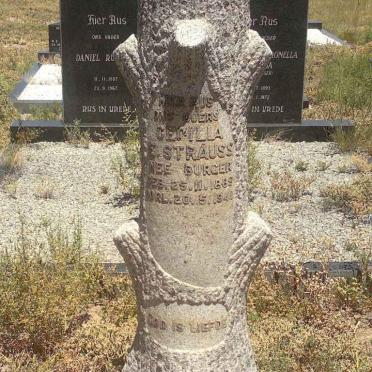 STRAUSS Cecilia E. nee BURGER 1865-1941