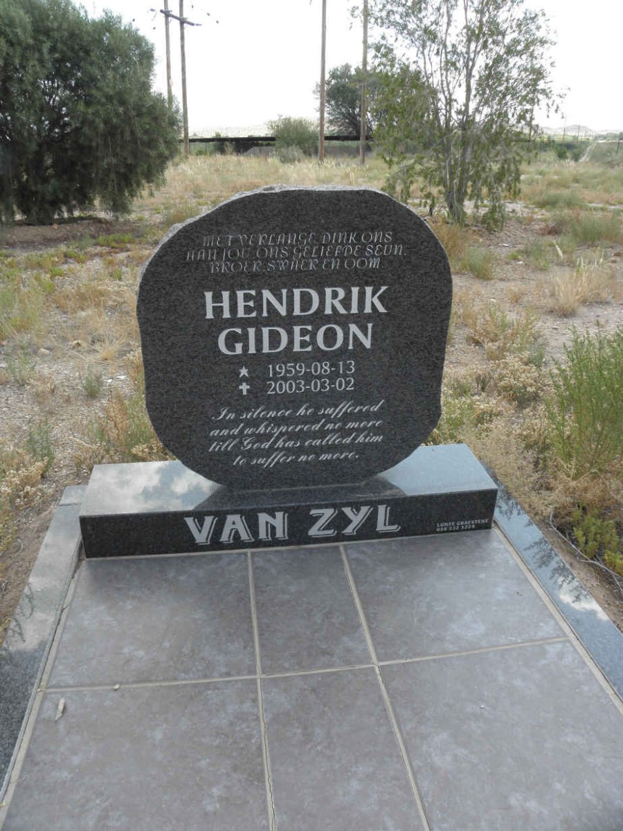 ZYL Hendrik Gideon, van 1959-2003