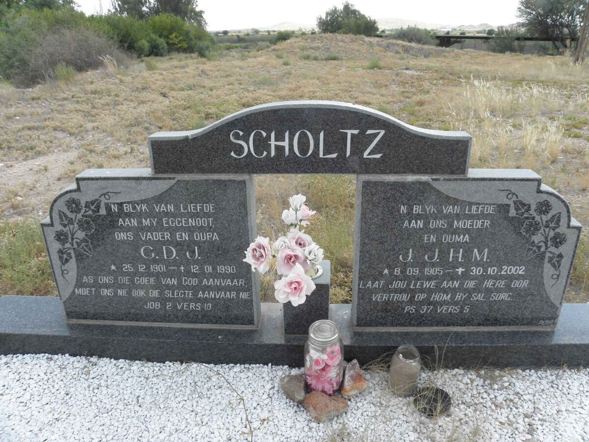 SCHOLTZ G.D.J. 1901-1990 &amp; J.J.H.M. 1905-2002