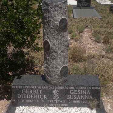 KRIEL Gerrit Diederick 1882-1977 &amp; Gesina Susanna 1895-1988