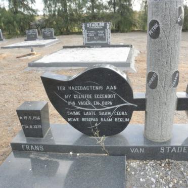 STADEN Frans, van 1916-1979