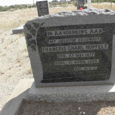 HOPFELT Francois Charl 1877-1939