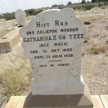 COETZEE Catharina H. ROUX 1880-1938