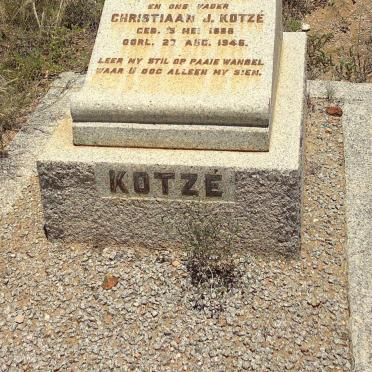 KOTZÉ Christiaan J. 1888-1946