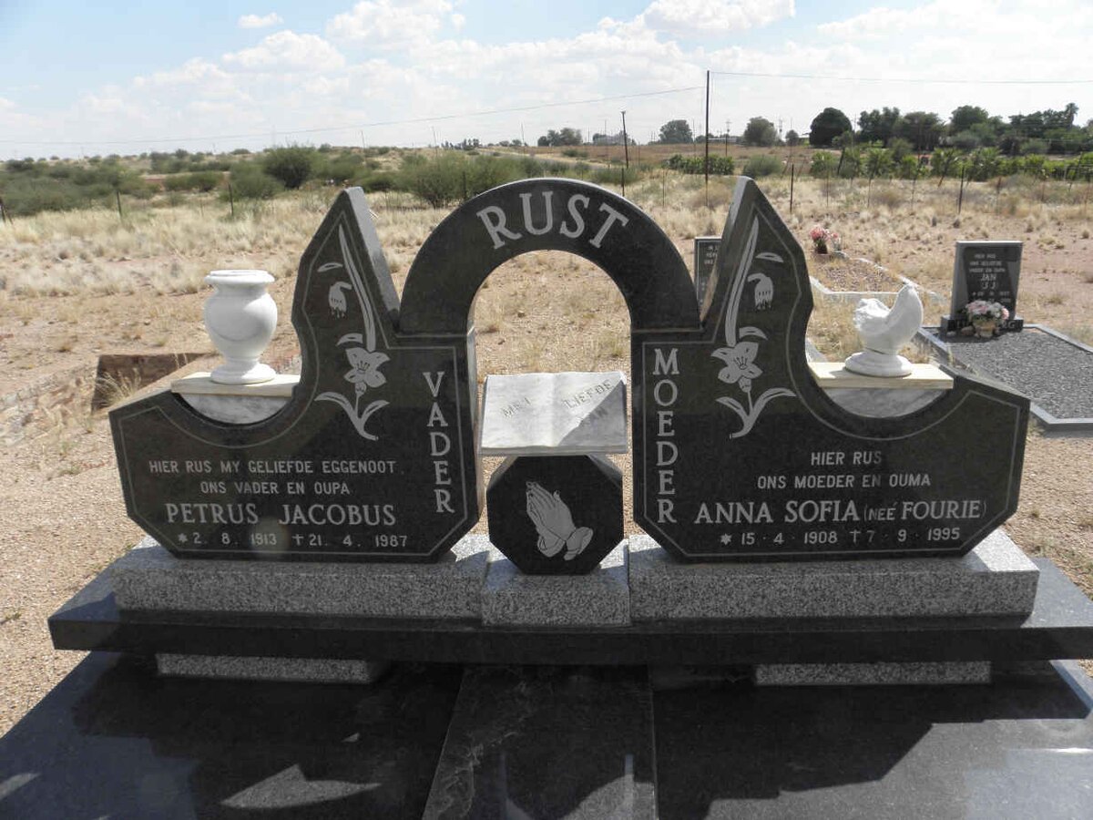 RUST Petrus Jacobus 1913-1987 &amp; Anna Sophia FOURIE 1908-1995