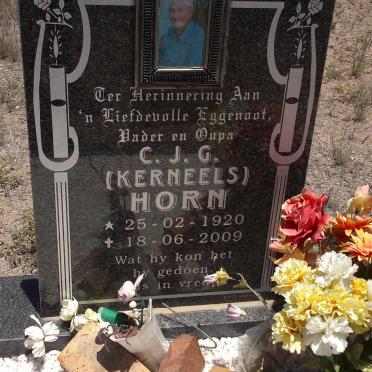 HORN C.J.G. 1920-2009