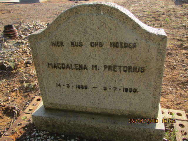 PRETORIUS Magdalena M.