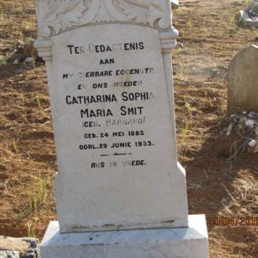 SMIT Barend Frederick 187?-1950 &amp; Catharina Sophia Maria BARNARD 1882-1933