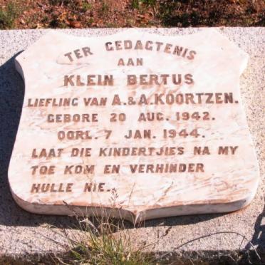 KOORTZEN  Bertus 1942-1944