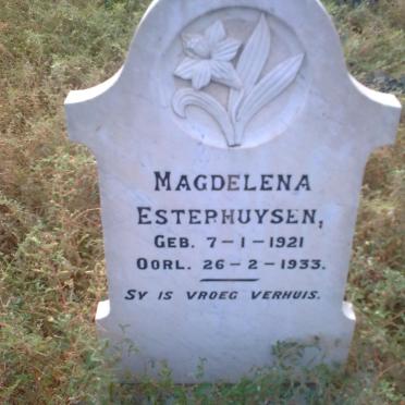 ESTERHUYSEN Magdalena 1921-1933