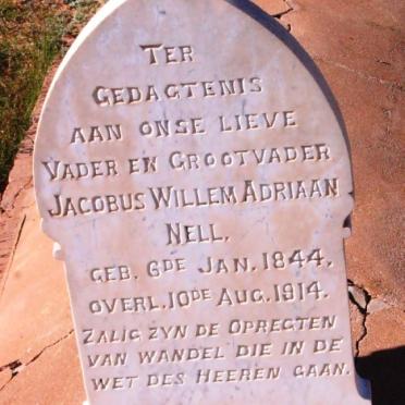 NELL Jacobus Willem Adriaan 1844-1914