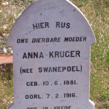 KRUGER Anna nee SWANEPOEL 1881-1916