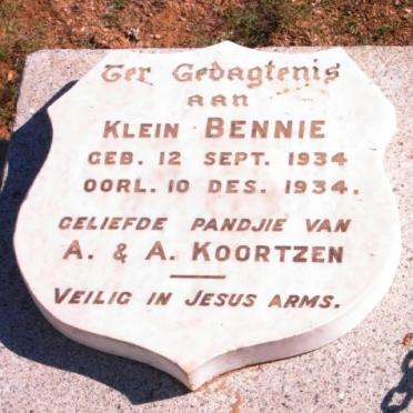 KOORTZEN  Bennie 1934-1934