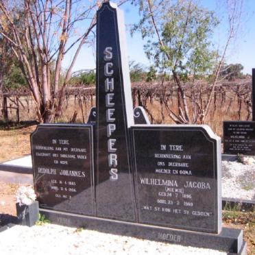 SCHEEPERS Rudolf Johannes 1885-1956 &amp; Wilhelmina Jacoba 1896-1989 