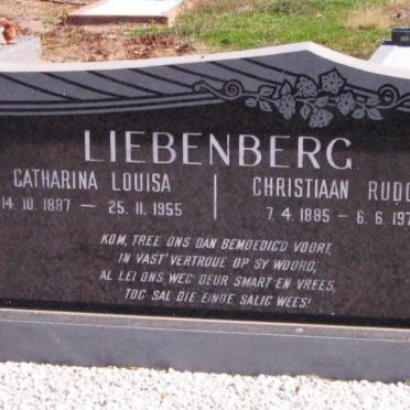 LIEBENBERG Christiaan Rudolf 1885-1975 &amp; Catharina Louisa 1887-1955
