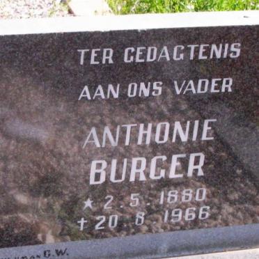 BURGER Anthonie 1882-1949