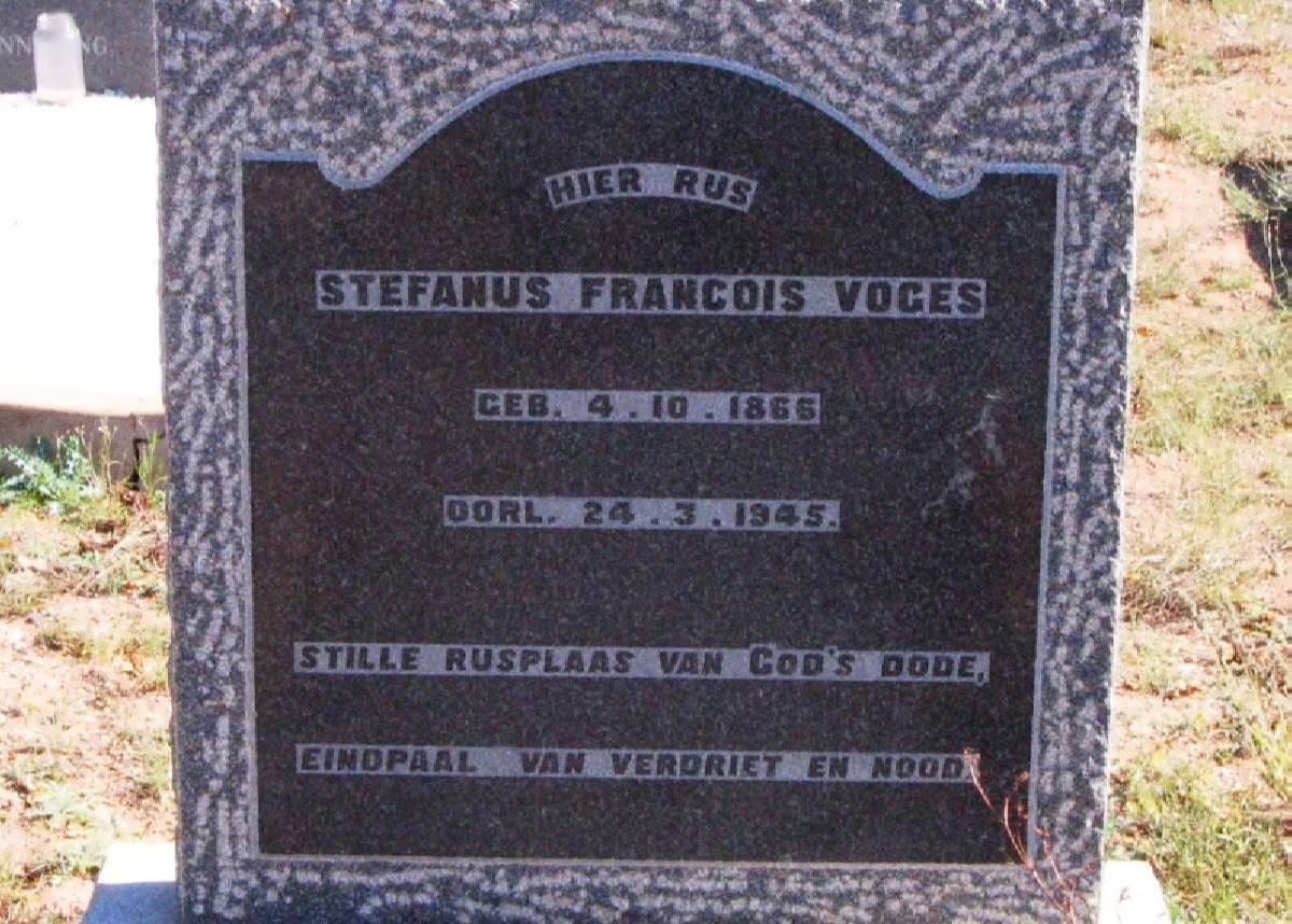 VOGES Stefanus Francois 1866-1945