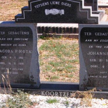 KOORTZEN Johannes C. 1906-1967 &amp; Jacoba P. 1912-1991