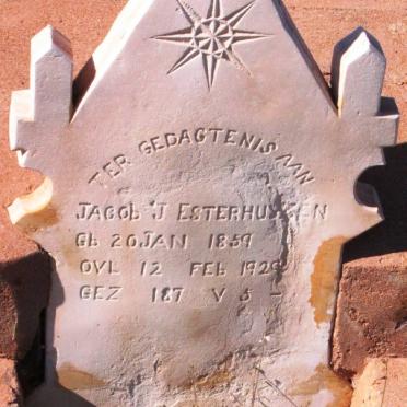 ESTERHUYZEN Jacob J. 1859-1929