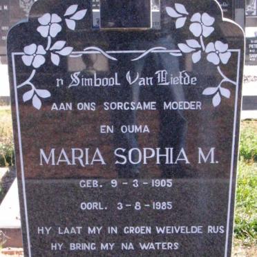LIEBENBERG Maria Sophia M. 1905-1985