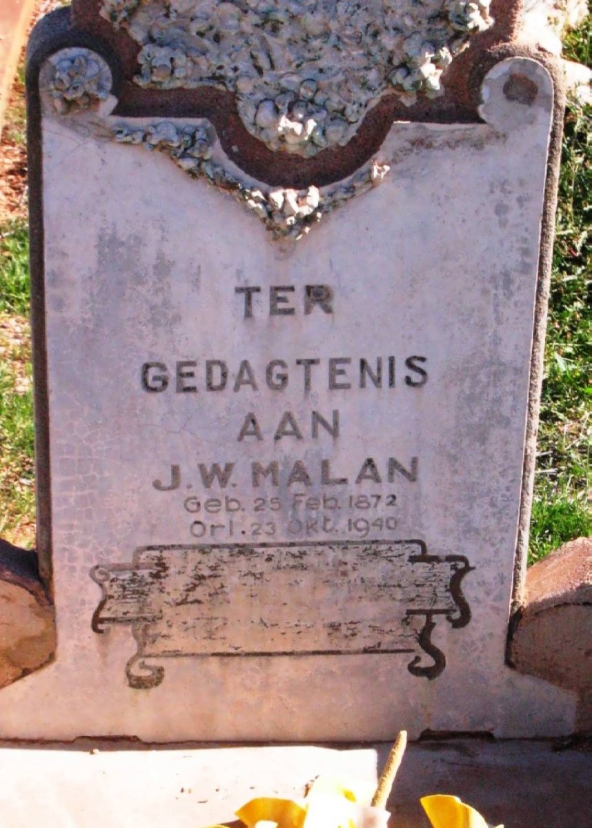 MALAN J.W. 1872-1940