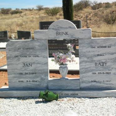 BRINK Jan 1918-1994 &amp; Baby 1921-1997