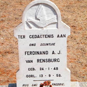 RENSBURG Ferdinand A.J., van 1948-1958
