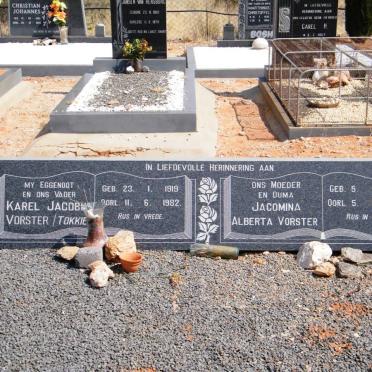 VORSTER Karel Jacobus 1919-1982 &amp; Jacomina Alberta 1926-1996
