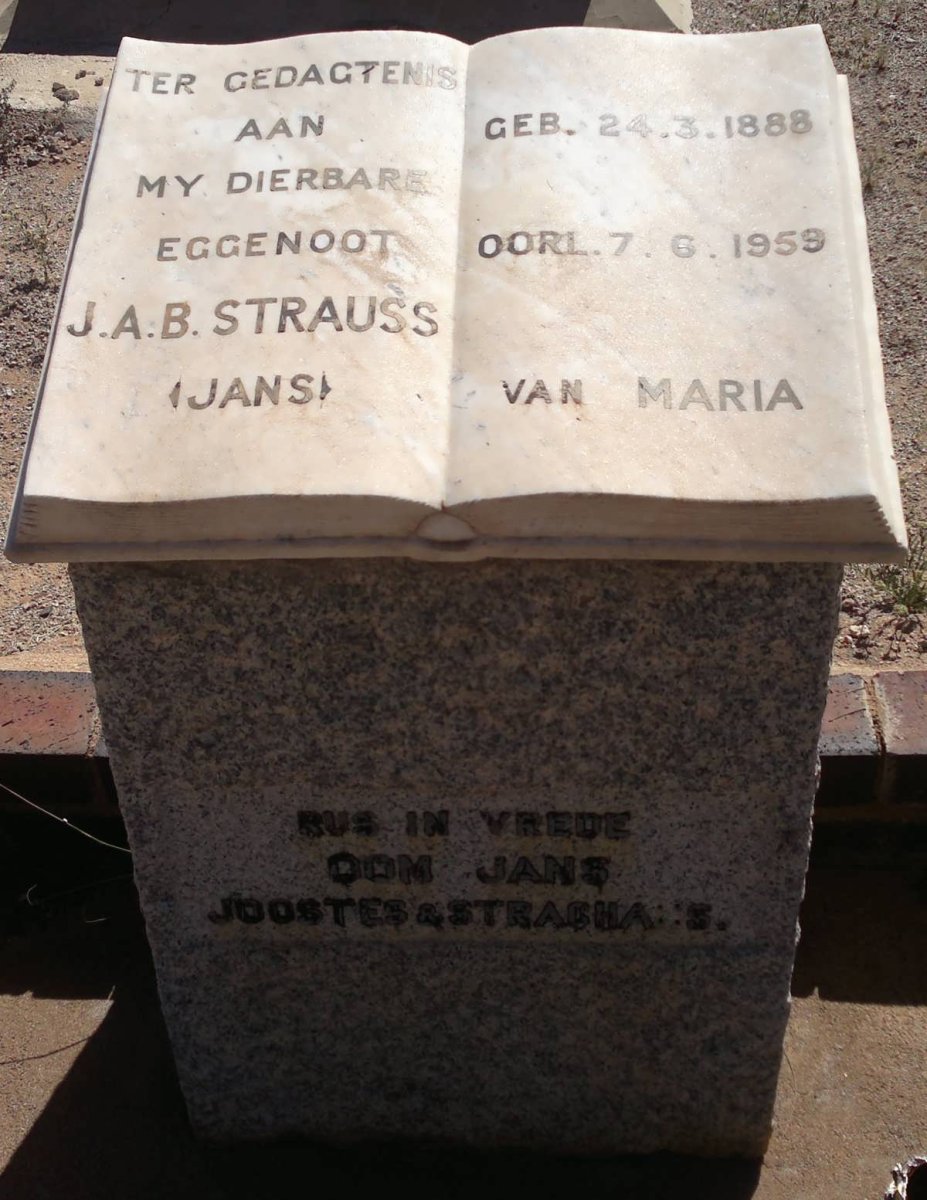 STRAUSS J.A.B. 1888-1959