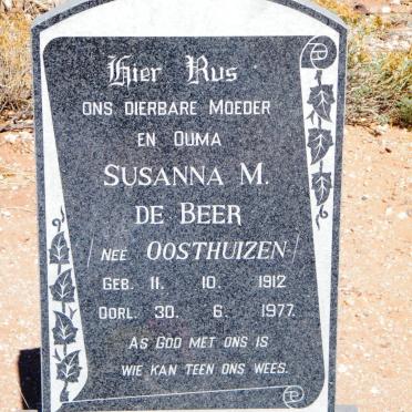 BEER Susanna M., de nee OOSTHUIZEN 1912-1977