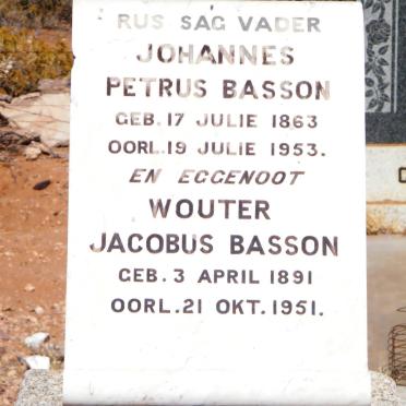 BASSON Johannes Petrus 1863-1953 &amp; Wouter Jacobus 1891-1951
