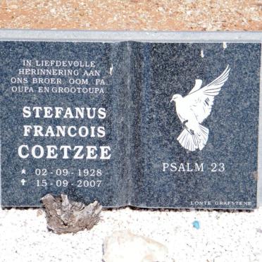 COETZEE Stephanus Francois 1928-2007