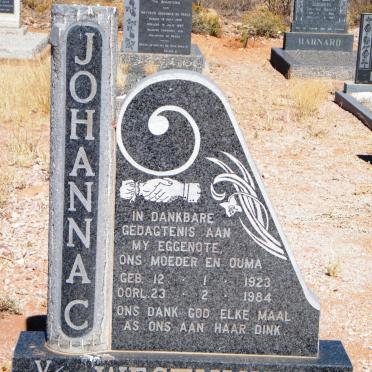 WESTHUIZEN Johanna C., v.d. 1923-1984