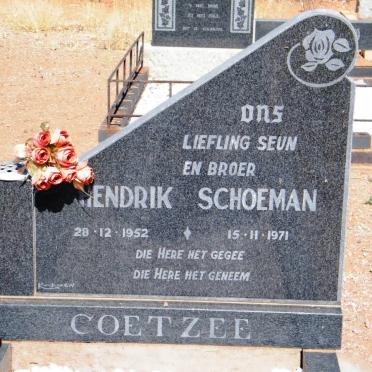 COETZEE Hendrik Schoeman 1952-1971