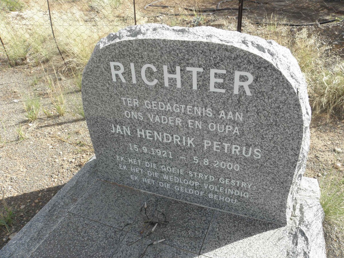 RICHTER Jan Hendrik Petrus 1921-2000