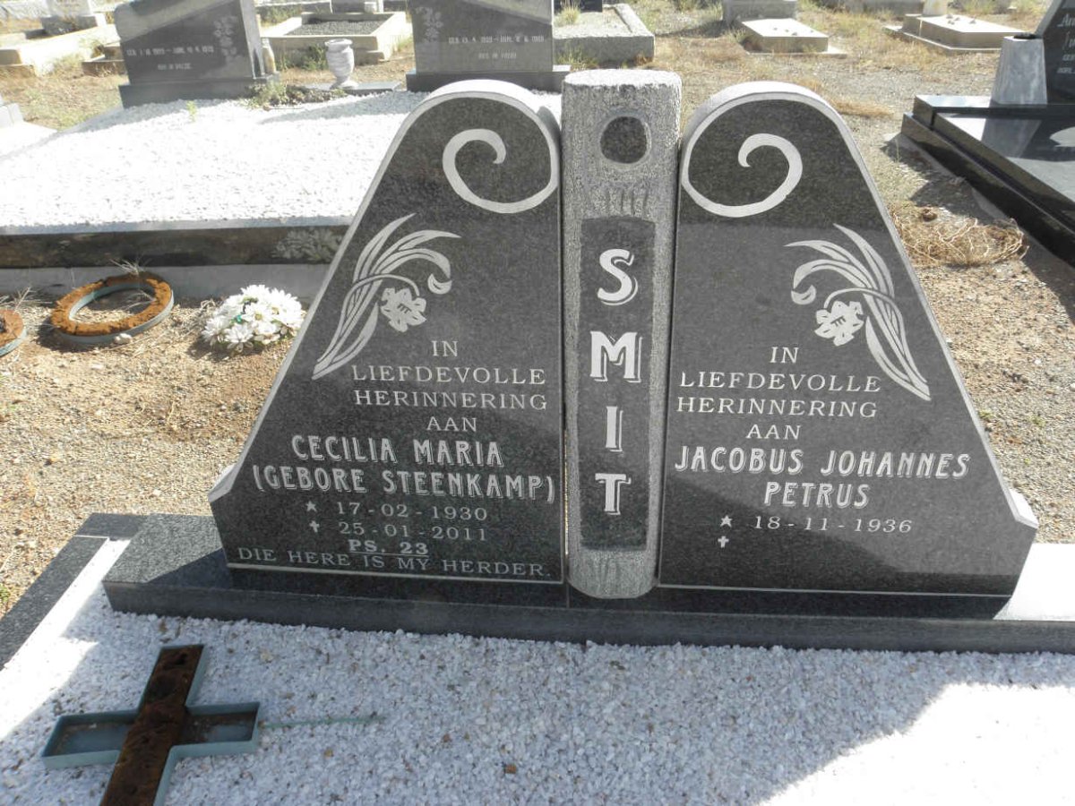 SMIT Jacobus Johannes Petrus 1936- &amp; Cecilia Maria STEENKAMP 1930-2011